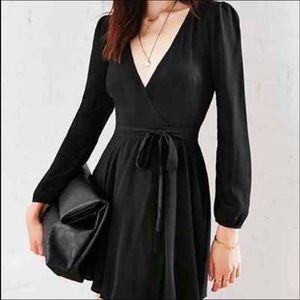 Brand new urban outfitters black wrap dress