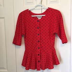 Vintage Peplum Top