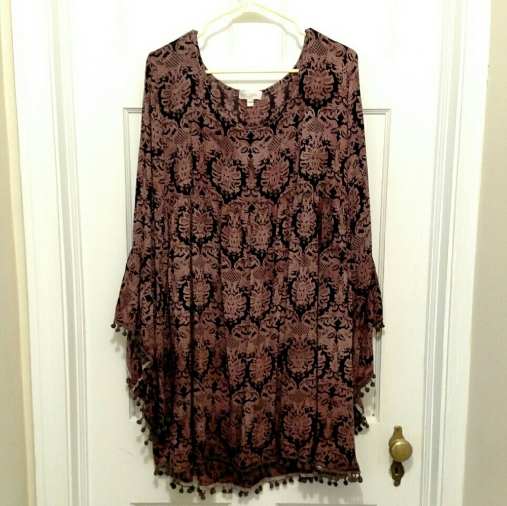 Velzera babydoll bell sleeve dress