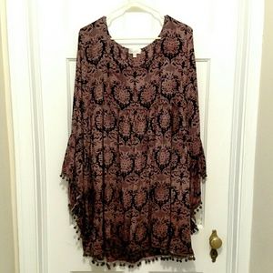 Velzera babydoll bell sleeve dress