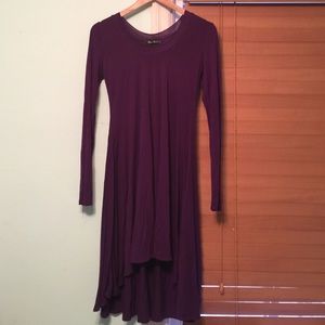 Small* Purple "Miss Finch" high-low dress