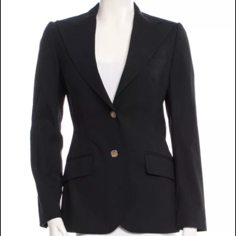 Dolce & Gabbana Wool Peaked Lapel Blazer