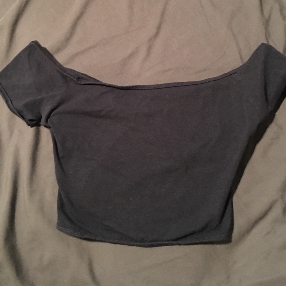 Abercrombie & Fitch Navy Blue Crop Top