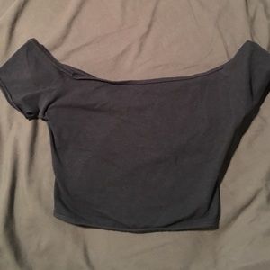 Abercrombie & Fitch Navy Blue Crop Top