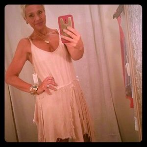 BLUSH PINK ALTAR'D STATE ASYMMETRICAL DRESS!!!