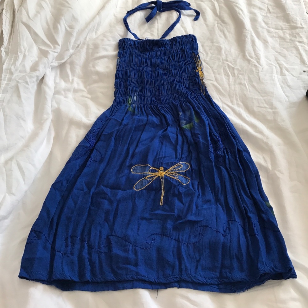 Hawaiian Beach Halter Dress