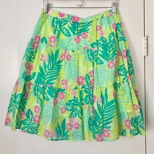 EUC Lilly Pulitzer Tiered A-Line Skirt, size M