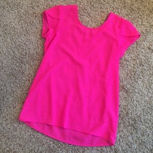 NWOT Hot pink shirt