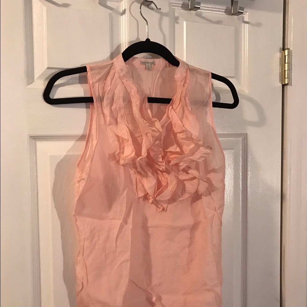 Pink ruffle top - Picture 3 of 3