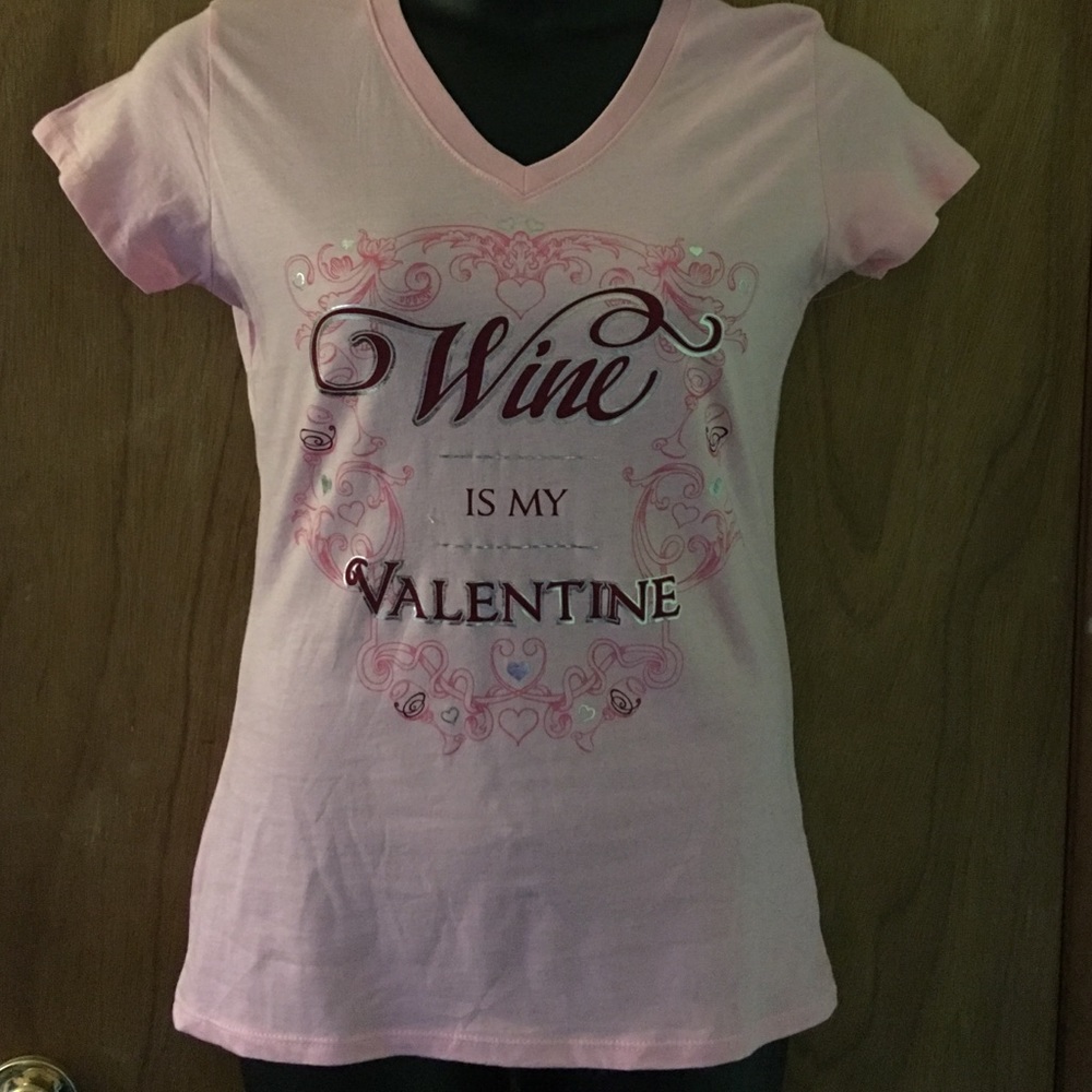Valentines Day V Neck Tee