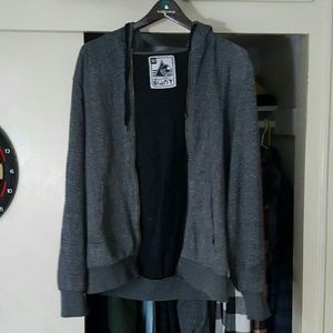 Gray hoodie jacket