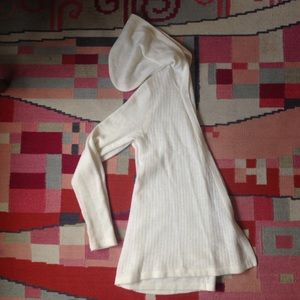 💯 cashmere hoodie cardigan sweater small