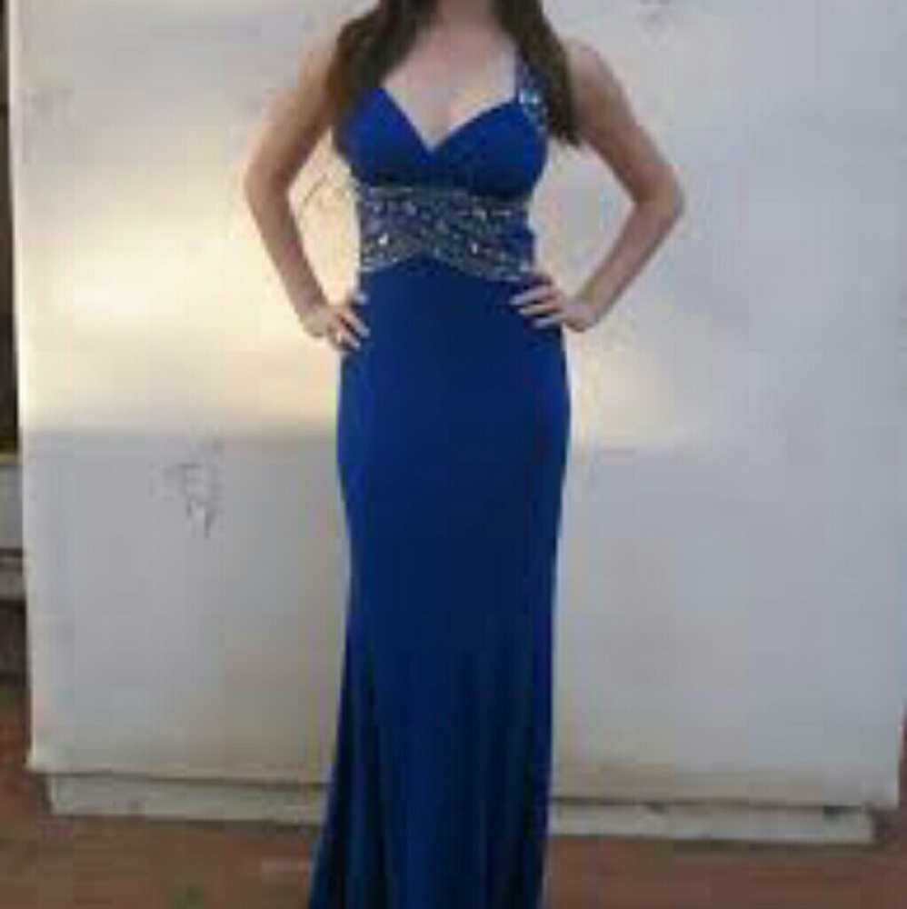 David's bridal royal blue dress