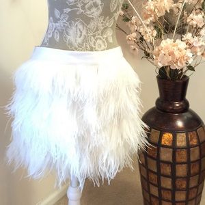 Express.Ostrich feather skirt new