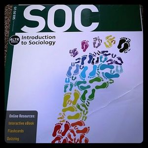Sociology textbook, extra book of classic readings