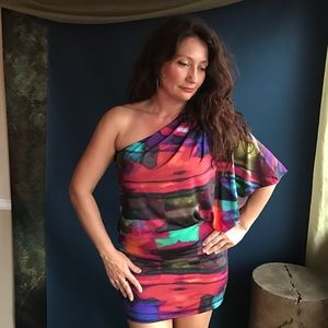 Jessica Simpson MUlti Color Sexy Dress