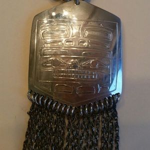 Native American hand carved necklace