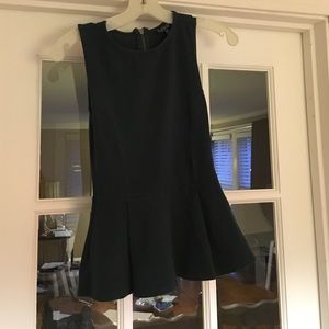 Top shop peplum olive green top