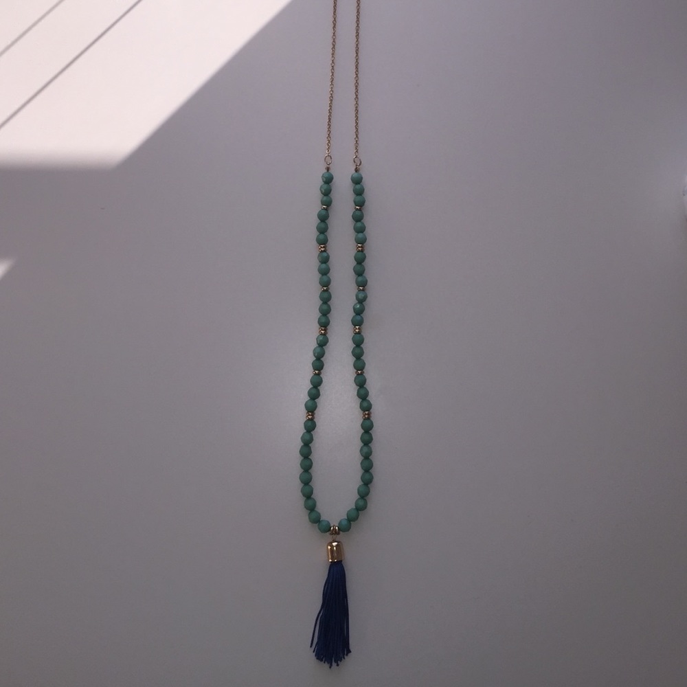 Long statement necklace