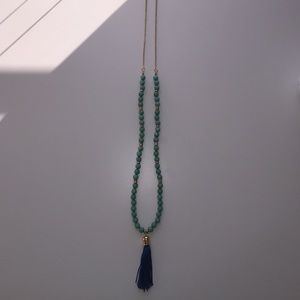 Long statement necklace