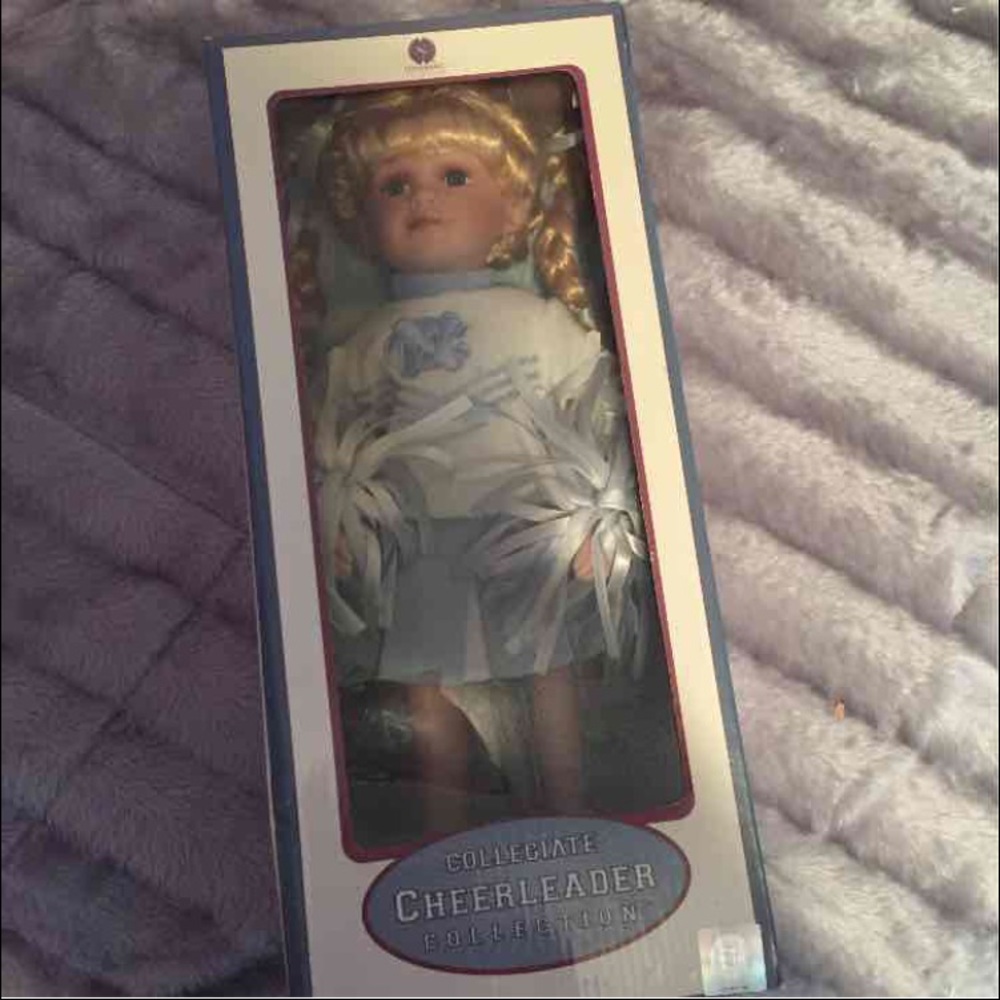 Carolina Collegiate cheerleader doll