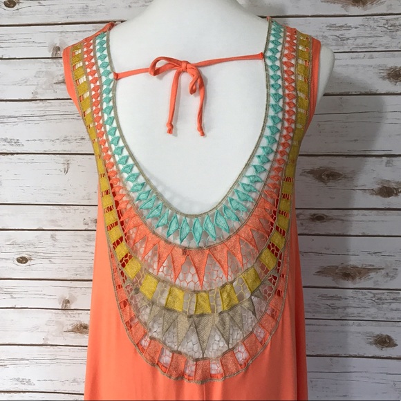 ▫️Peach Crochet Back Dress Made in the USA 🇺🇸 - Picture 3 of 7