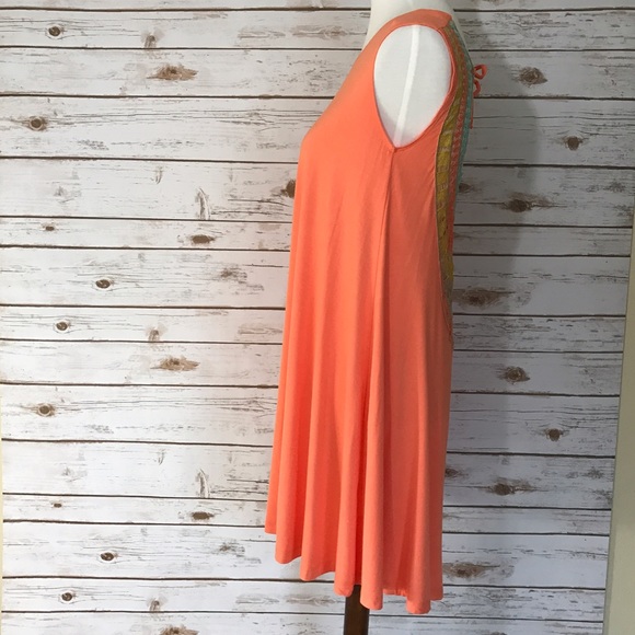 ▫️Peach Crochet Back Dress Made in the USA 🇺🇸 - Picture 5 of 7