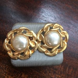 3 for $10! Vintage gold and pearl shoe clips