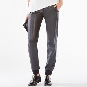 NWT BCBG Sugi Faux-Leather Jogger Pant