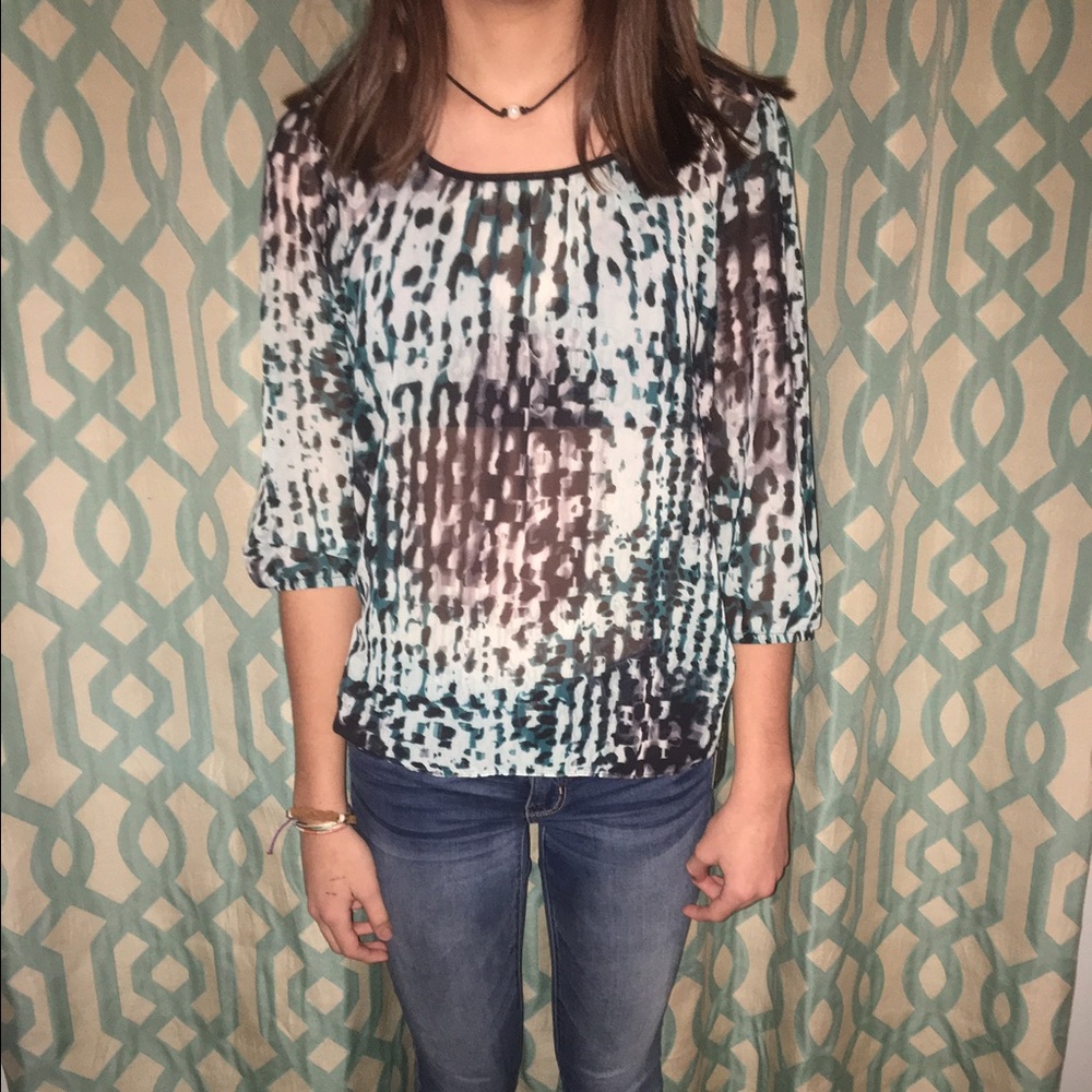 Blue and top with cute back detailing