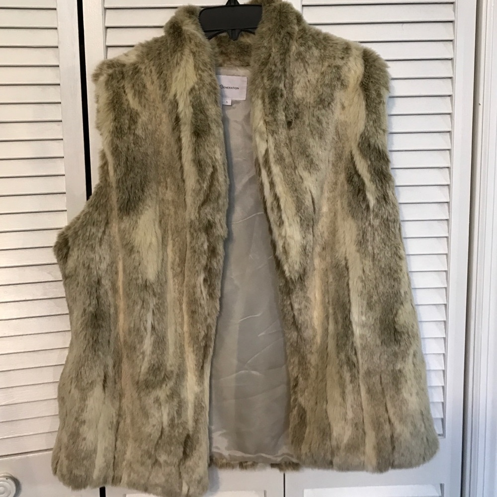 BCBGeneration Faux Fur Vest