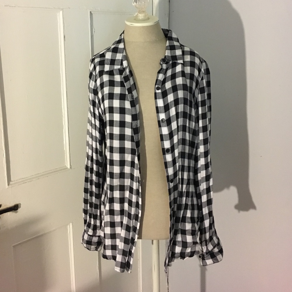 Black and white flannel