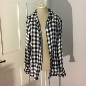 Black and white flannel