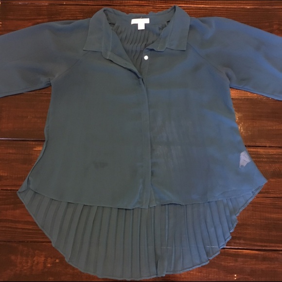 💙💚REDUCED PRICE💚💙Cotton On Sheer Button up - Picture 2 of 5