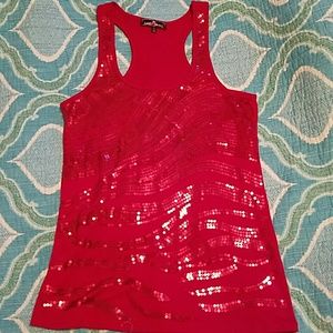 Red Sequins tank top