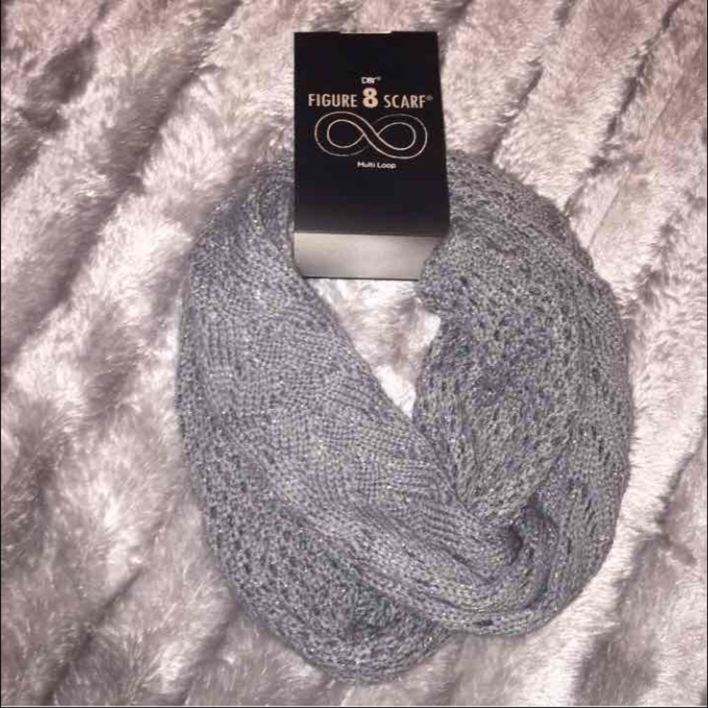 Grey infinity scarf