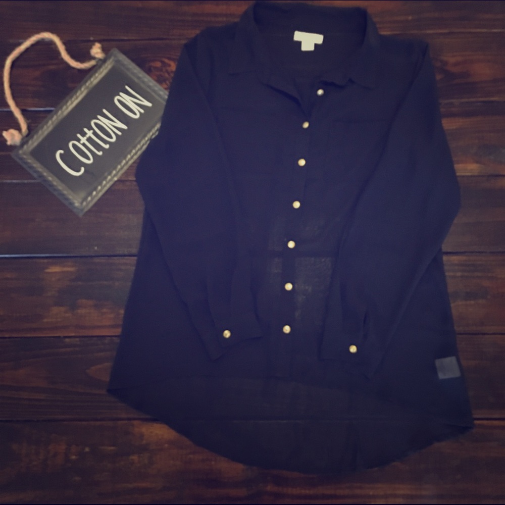 Cotton On Sheer Blouse