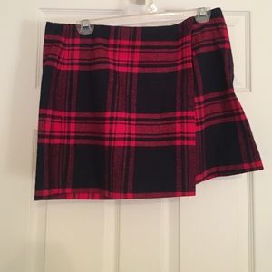 Plaid mini skirt