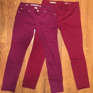 Bundle Skinny Jeans:  Gap & Mossimo Size 7