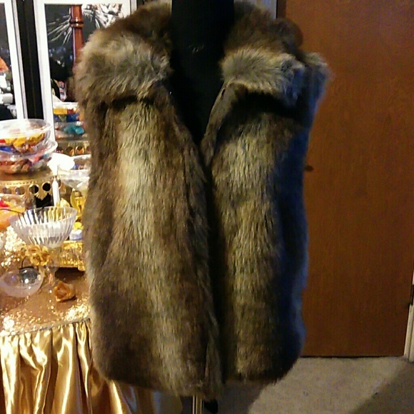 China Jackets & Blazers - Brown Fur vest coat