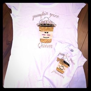 Mother-Daughter Pumpkin Spice Queen/Princess Combo Mother-Daughter Pumpkin Spice Queen/Princess Combo