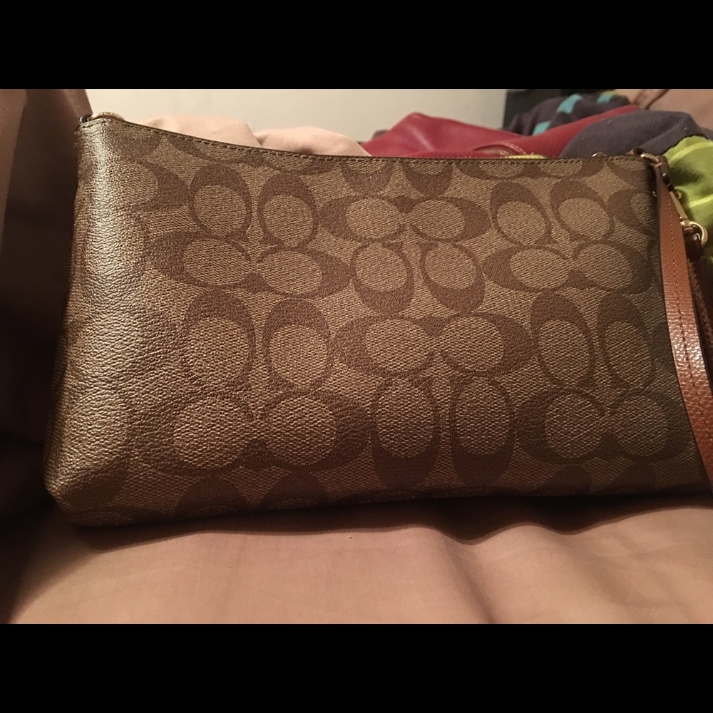 Coach Signature Wristlet
