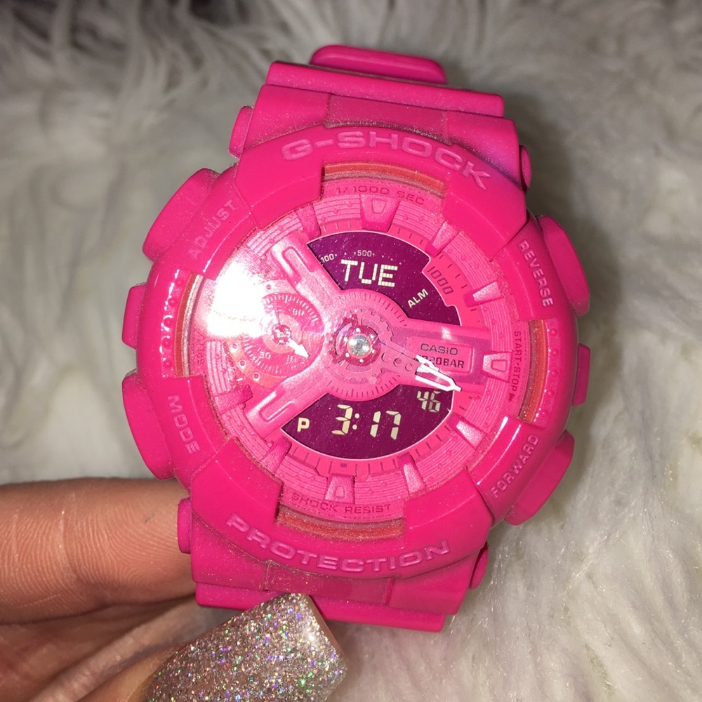 G-Shock vivid color "All Pink" worn once