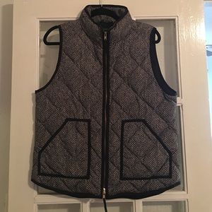 J crew herringbone vest