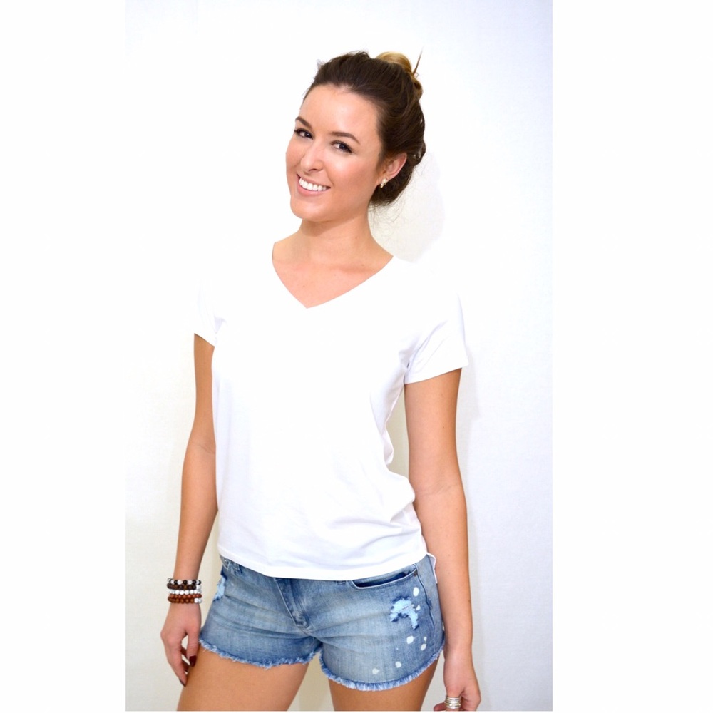 ๐ฉ Women's basic white tee