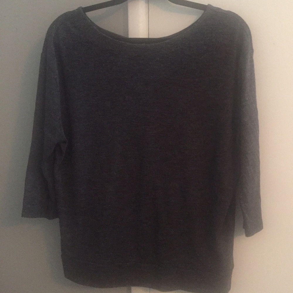 Ann Taylor Loft Charcoal grey top
