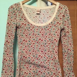 Floral print long sleeved shirt