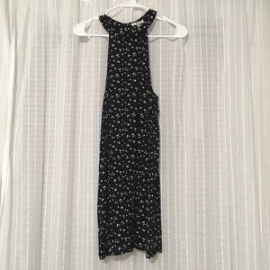 Black High Neck Swing dress