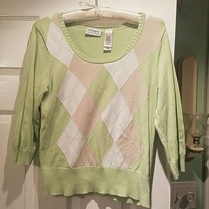 Villager Tops - Argyle cropped sweater Villager Tops - Argyle cropped sweater