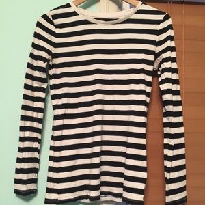 Striped long sleeved shirt